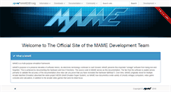 Desktop Screenshot of mame.net