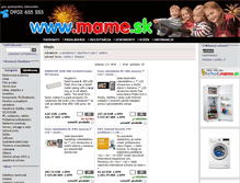 Tablet Screenshot of mame.sk
